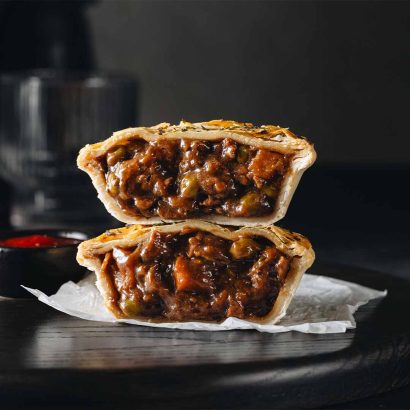 Pinjarra Bakery & Midway Farmstall Honey WA Dorper Lamb Pie - red wine, rosemary, mint, and honey