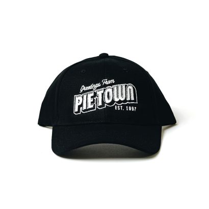 A Hat with a pietown text